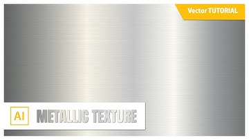 How to Create REALISTIC METALLIC TEXTURE in Adobe Illustrator - Vector Tutorial