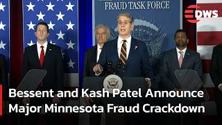 FULL REMARKS: Scott Bessent and Kash Patel Announce Major Minnesota Fraud Crackdown | AC15