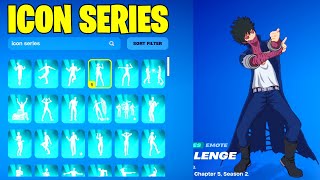 ALL *NEW* ICON SERIES DANCE & EMOTES IN FORTNITE!
