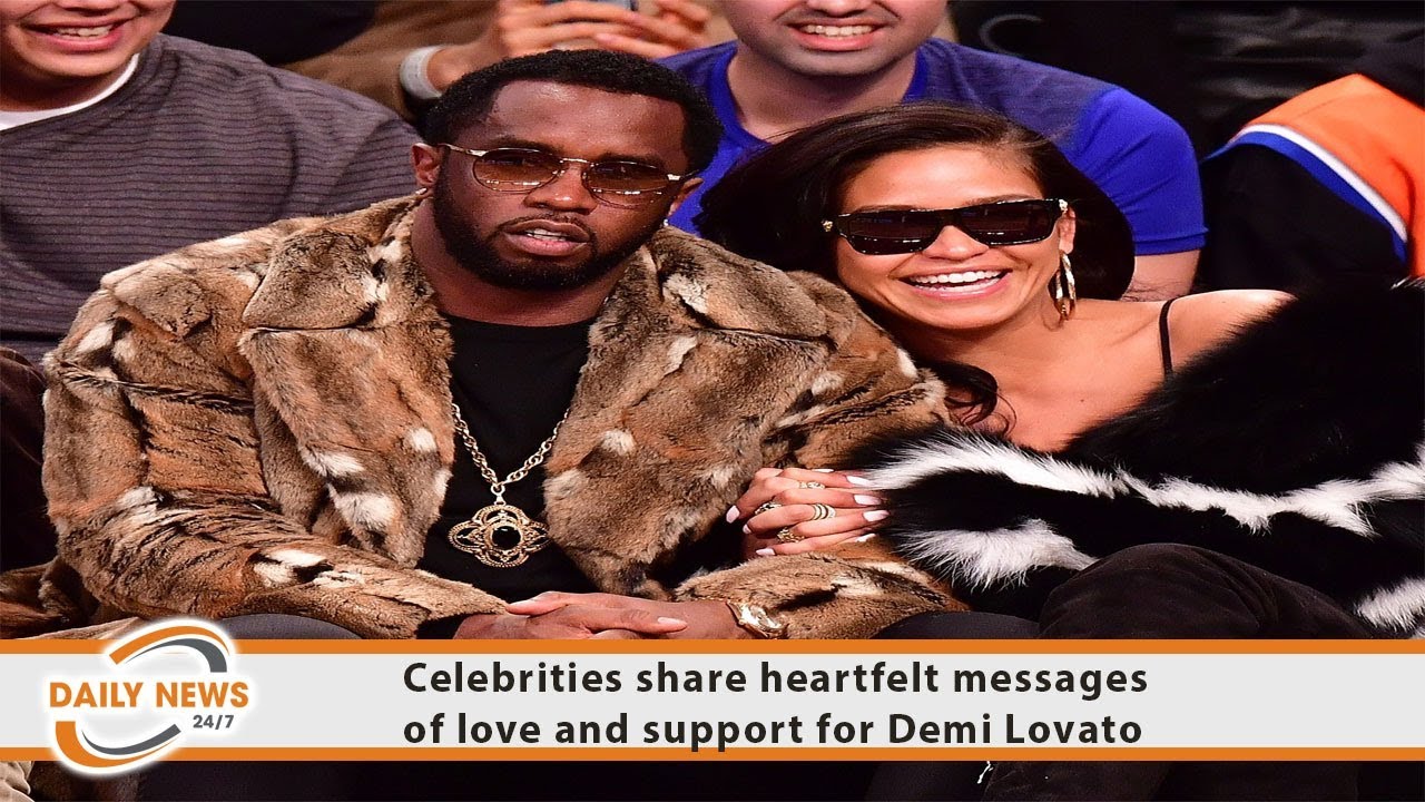 Celebrities share heartfelt messages of love and support for Demi Lovato