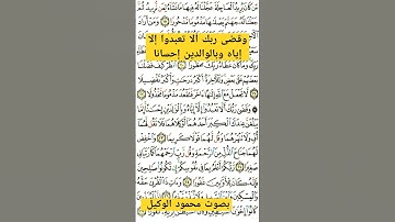 و بالوالدين إحسانا#الوكيل #تيك_توك #viral #foryou #tiktok #المنشاوي #قران #قرآن #تجويد #سورة_الإسراء