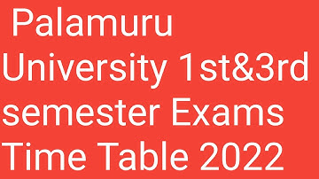 PU Degree 1st semester exams timetable 2022|PU 3rd sem Exams timetable 2021|PU UG Exams Timetable