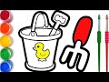 draw a picture of a bucket| Zeichne ein Bild von einem Eimer | ارسم صورة دلو | बाल्टी का चित्र बनाएं