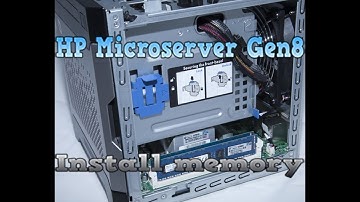 Install memory in HP Microserver Gen8