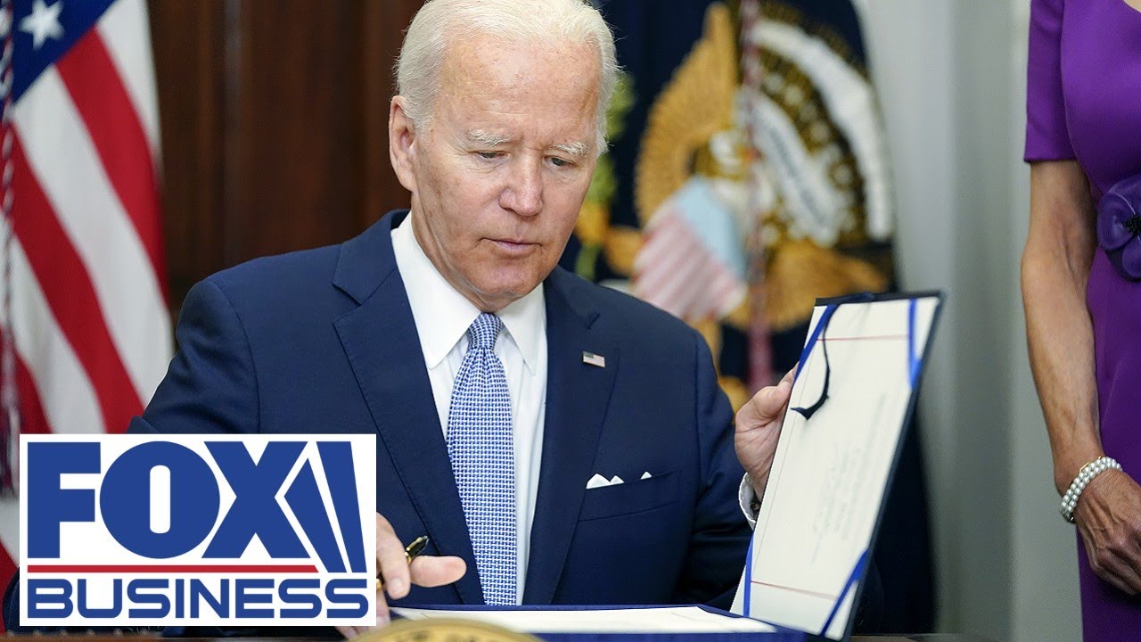 President Biden signs the Inflation Reduction Act into law - YouTube