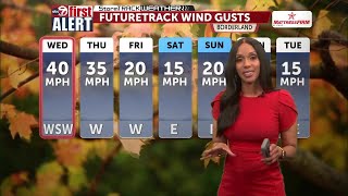 ABC-7 First Alert: Tie down Halloween decorations, winds peak Wednesday & Thursday screenshot 5