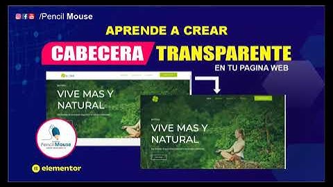 ✅ Cabecera TRANSPARENTE para Mobil y PC #ELEMENTORPRO vs3.11.1