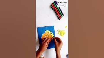 How to make greeting card for onam/Greeting card ideas simple and easy /paper craft work/shorts