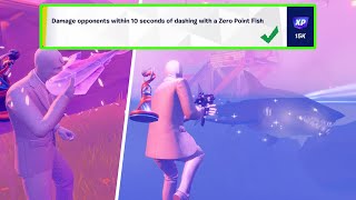 How to EASILY Damage opponents within 10 seconds of dashing with a Zero Point Fish | Fortnite Guide