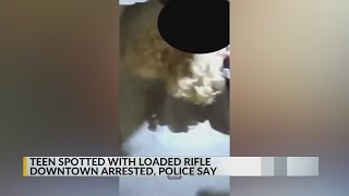 Teen arrested after being spotted with loaded rifle in downtown ABQ, police say