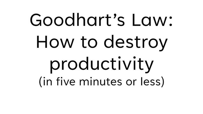Understanding Goodhart's Law Avoiding The 2024