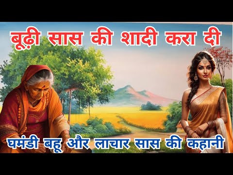 बुढियां की शादी कर दी:घमंडी बहु ओर लाचार सास की दुःख भरी कथा:avsan mata ki kathan