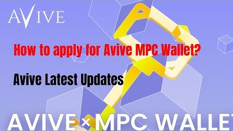 #How to apply for MPC Wallet #Avive Network New Update