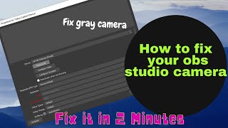 How To Fix Obs Studio Camera