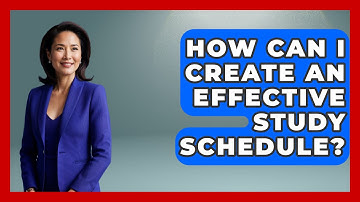 How Can I Create an Effective Study Schedule? | Ultimate Study Hacks