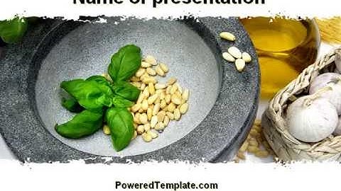 Garlic PowerPoint Template by PoweredTemplate.com