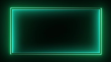 Neon Light Border | Frames Template Video | Glowing Frame Black Screen | Background Loop #7