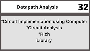 Datapath Analysis|Digital Logic Design In Hindi Urdu EEE241 LECTURE 32