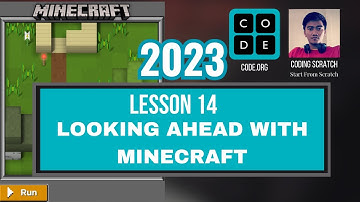 Code.org Lesson 14 Looking ahead with Minecraft | Express Course 2023 Update