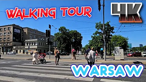 Warsaw Poland Walking Tour 4k