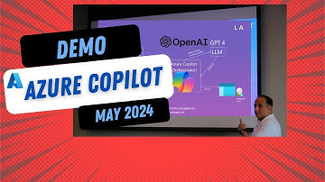Azure Copilot talk and Demo May - 2024
