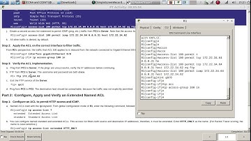 9.3.2.10 Configuring Extended ACLs Scenario  - 1