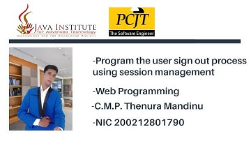 Program the user sign out process using session management