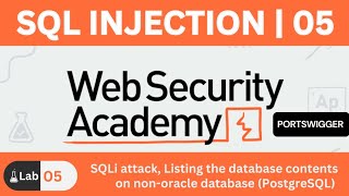 Lab 05 - SQL Injection: Dump Usernames & Passwords from PostgreSQL Database (Step-by-Step Guide)