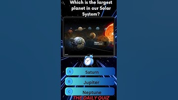 which is the largest planet of our solar system.quiz video Q&A. #universe #solarsystem #planets