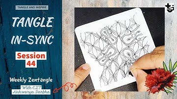 EYE-HOOK + MERRYWEATHER - Zentangle Patterns - ✨TangleInSync#44 ✨ - Year 2021