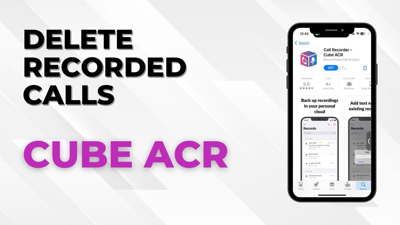 How To Delete Recorded Calls In Cube ACR App YouTube How To Delete Recorded Calls In Cube ACR App YouTube