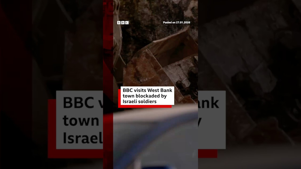 BBC visits West Bank town blockaded by IDF. #BBCNews