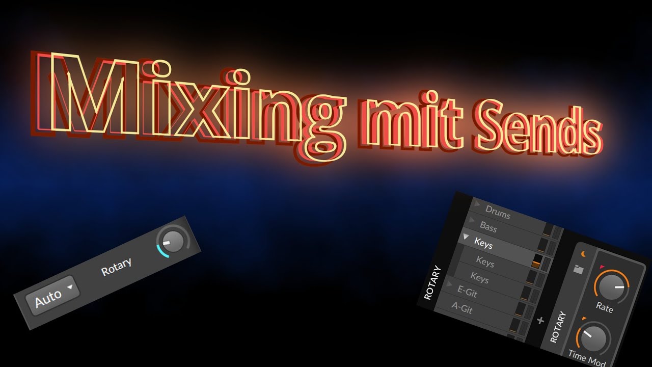 Mixing in Bitwig mit Sends - YouTube