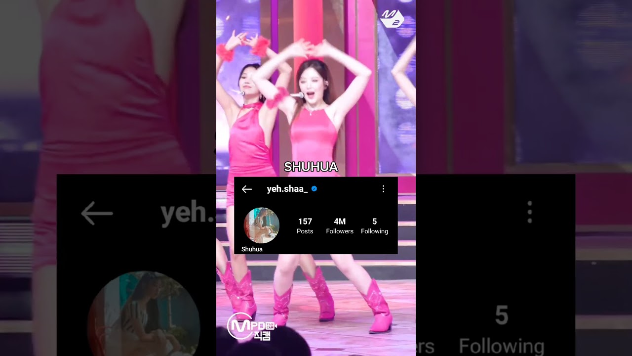 Most followed G-idle member 