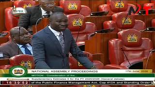 Parliament Drama as Manyatta MP Demands Financial Discipline From Government !