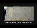 Finding Hypotenuse Distance For 16° Kick Bend