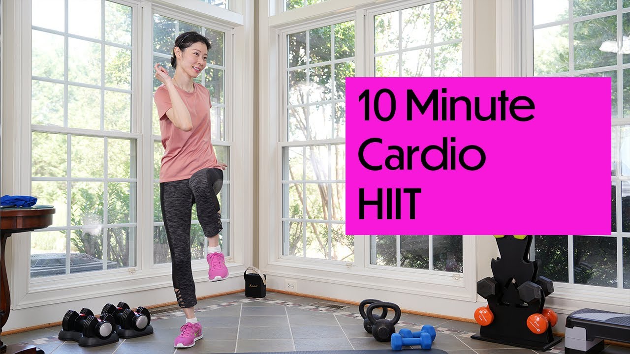 IntervalUp 10 Minute Cardio HIIT Workout at Home | No Equipment // 집에서 ...
