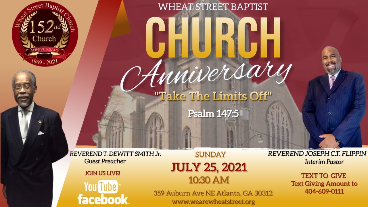 Wheat Street Baptist Church 152nd Church Anniversary Service