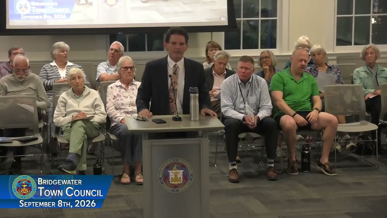 Town Council 9-8-26 | Bridgewater, MA