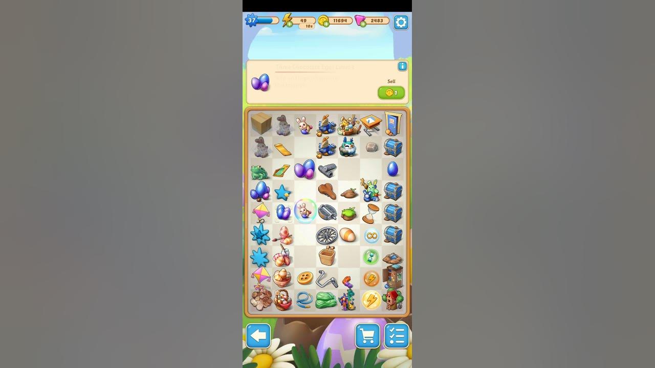 Merge Mansion How to get Kid Hopsalot Level 3 Chocolate Eggs