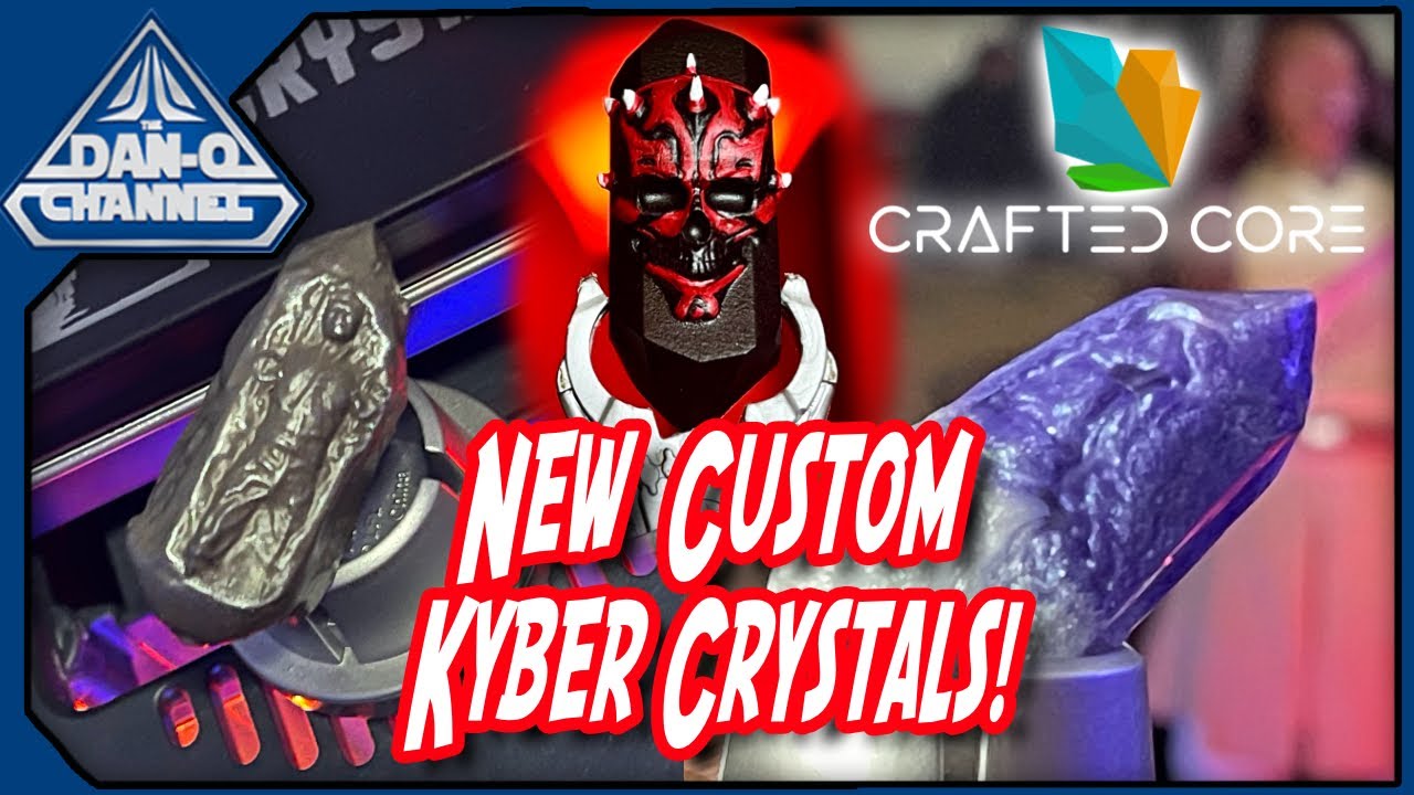 Custom Galaxy’s Edge Kyber Crystals - Mauls Defeat, The Carbonite Crystal & Mace Lives