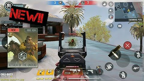 NEW! Attack of the undead mode in call of duty mobile! COD mobile season 7 gameplay!