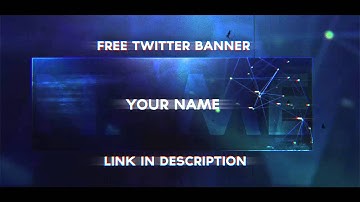 Free Twitter Banner Template (Link in Description)