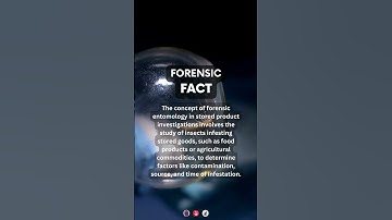 Forensic Entomology | #forensicscience #forensics