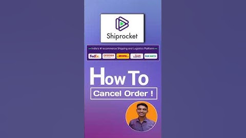 Shiprocket Parcel Cancel kaise karen, Delhivery Ecom express, Supply Chain By Shiprocket #shorts