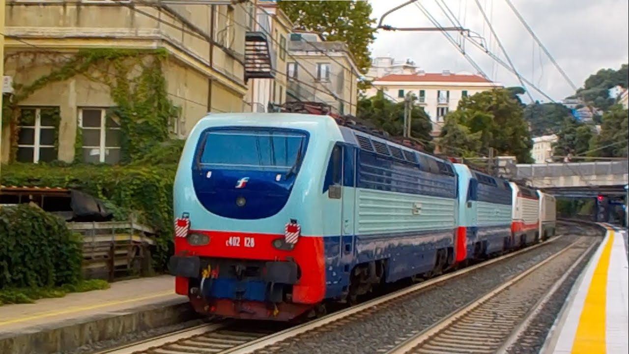 Treni merci, lis, espressi e molto altro in transito a Genova pegli