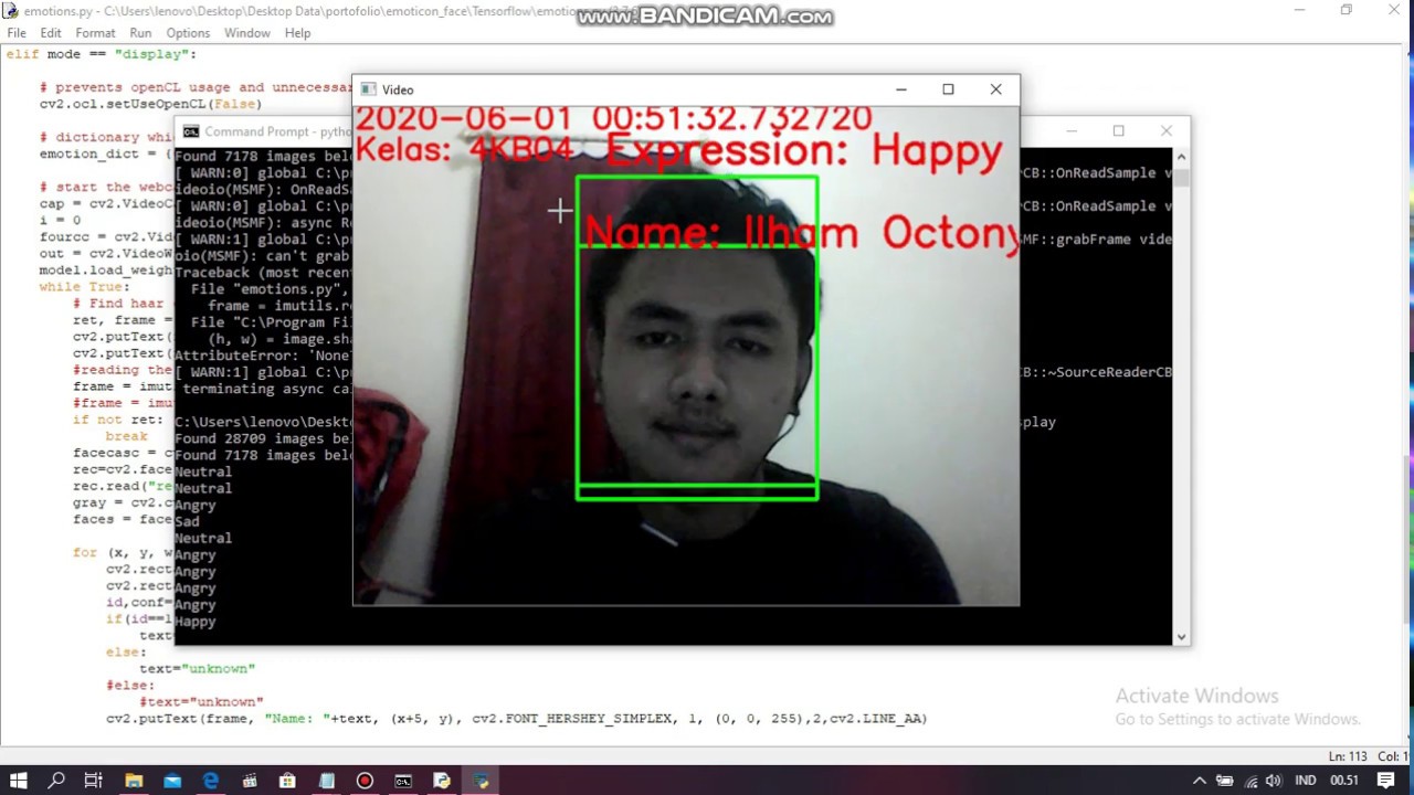 FACE & EXPRESSION RECOGNITION MENGGUNAKAN PYTHON DENGAN ALGORITMA LBPH ...