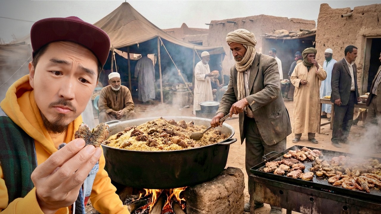 Настоящий юг Марокко, Дахла — редчайшая уличная еда в Сахаре.