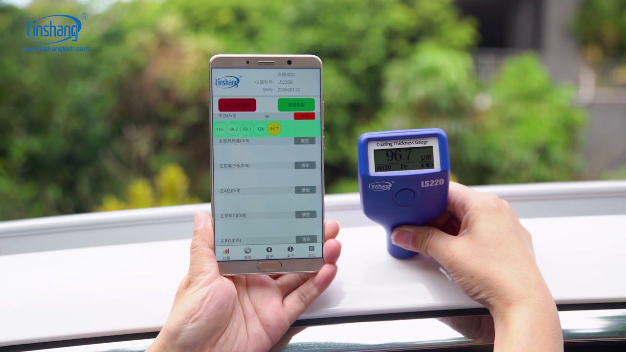 LS220B automotive paint meter YouTube
