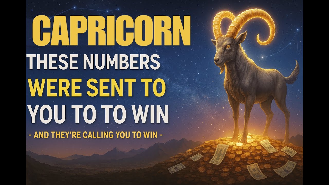 CAPRICORN ♑🔢 THESE NUMBERS WERE SENT TO YOU FOR A REASON — AND THEY’RE ...